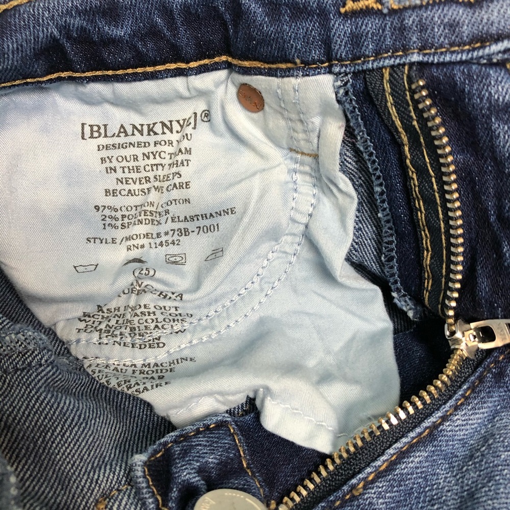 SOLD. Blanknyc The Reade Crop Patchwork Jeans - Picture 3 of 7